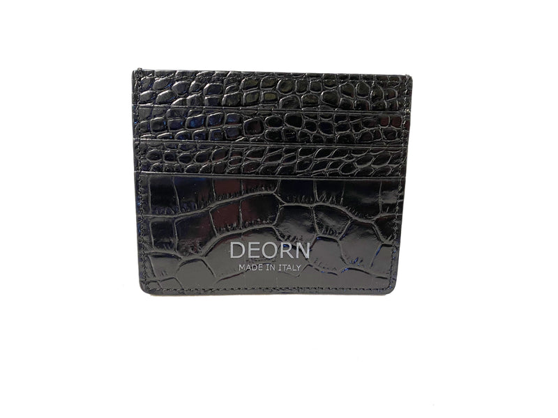 DEORN Black and Yellow Card Holder